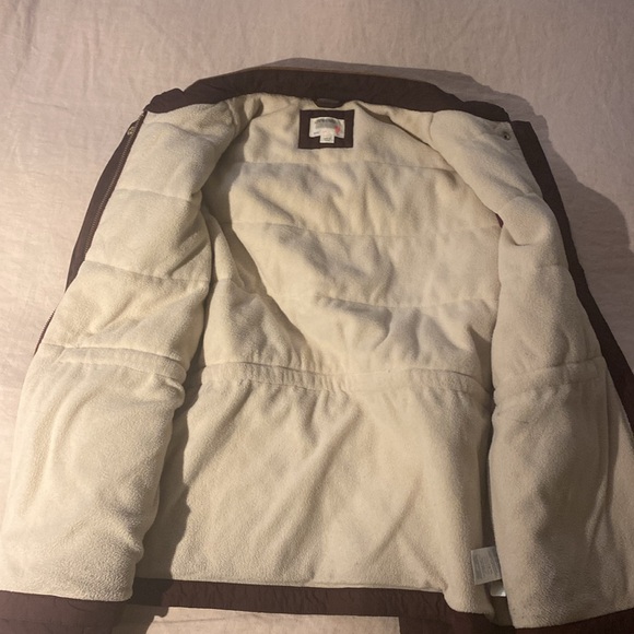 J.Crew Crewcuts Girls Barn Jacket Burgundy/Maroon fleece lining size 14 - Picture 13 of 16